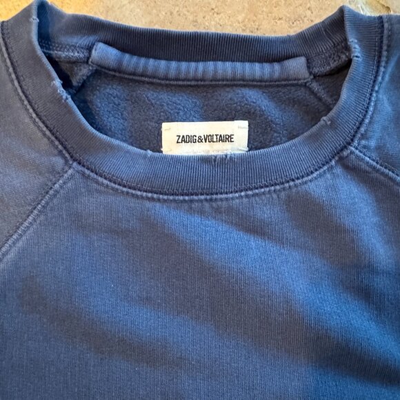 Womans Zadig & Voltaire Upper Bis Ohtake Sweatshirt. Embroidered Appliques. (S) - Picture 4 of 4